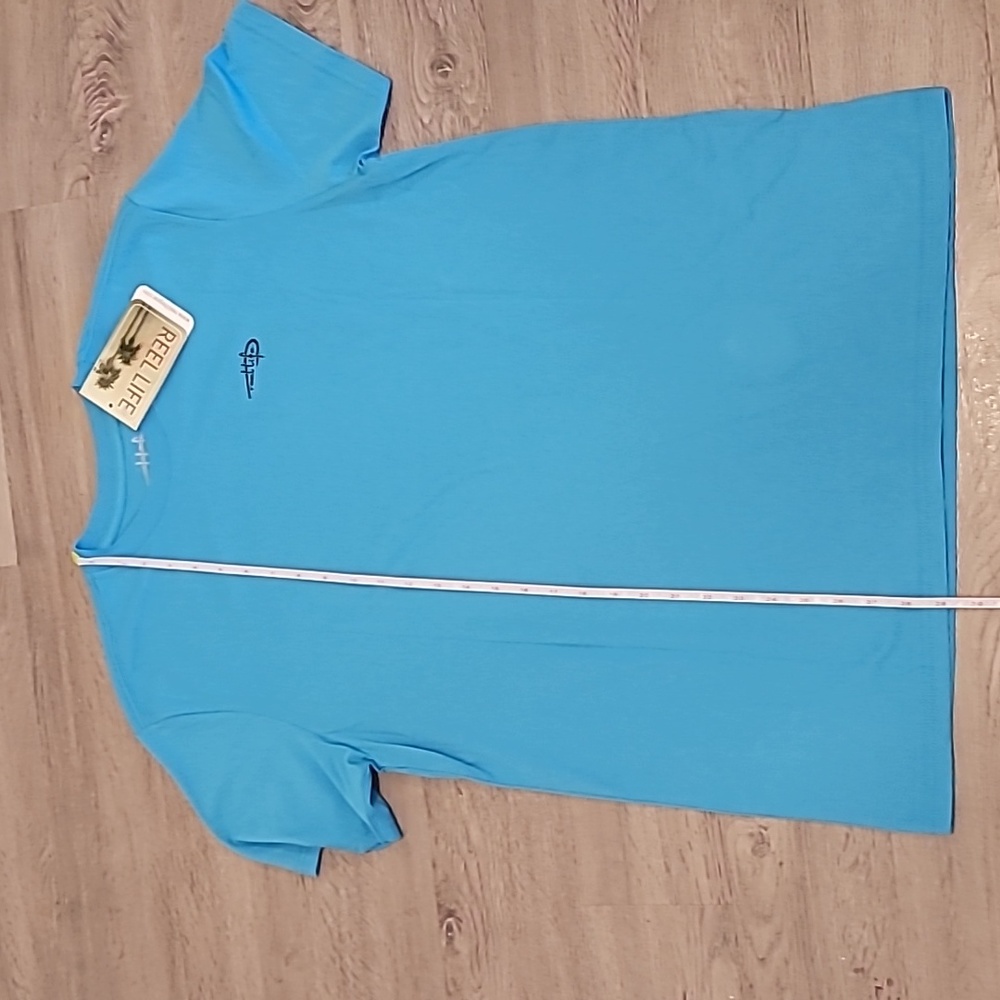 Men's  Short Sleeve T-Shirt Size Large Reel Life - Picture 4 of 8